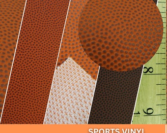 Basket Ball / Football Skin Fabric - Sports Vinyl - Sold by the Yard