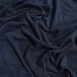 Solid Polar Fleece Fabric - NAVY - Sold By The Yard 60&quot; Width