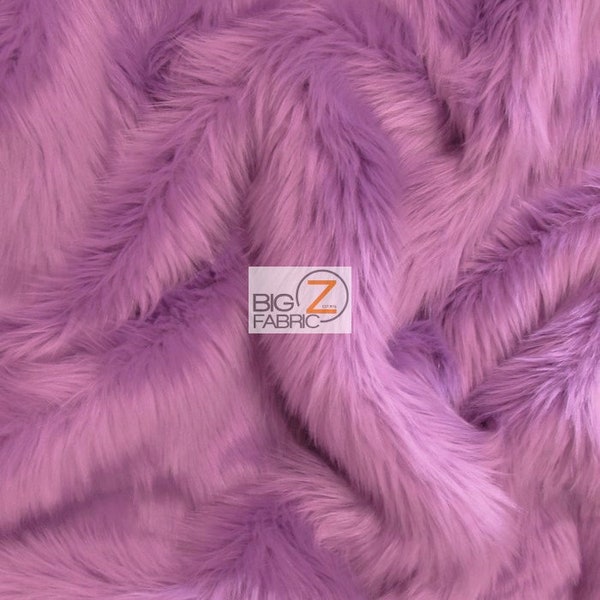 Solid Shaggy Faux Fur Fabric - VIOLET - Verkocht gesneden op maat 60 "Breedte Jassen Kostuums Sjaals Tapijten Props Lange Pool