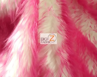 Frozen Shag Faux Fake Fur Long Pile Fabric - FUCHSIA - By The Yard 60" Width Coats Costumes Scarfs Rugs Props Shaggy