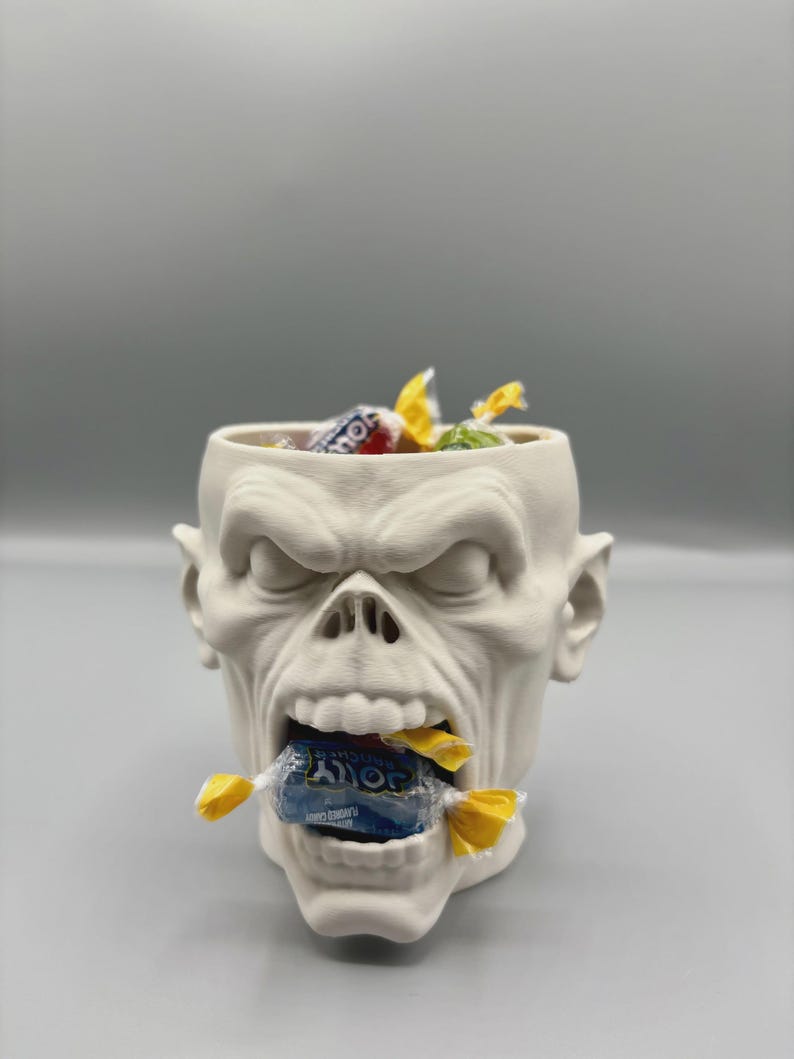 Gothic Candy Machine Skull Candy Bowl STL, Halloween Skull Candy Holder 3D Print File ...