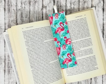 Lovely Flamingo Bookmark, Handcrafted Flamingo Book Marker, Perfect Gift for Bookworms