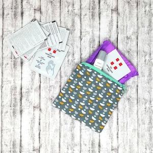 Periodentasche, DamenTasche, DamenTasche, Mini Reißverschlusstasche