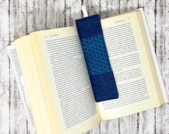 Denim Book marker, Handcrafted Bookmark, Gift for Bookworms