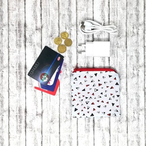 Mini astuccio, portamonete, chiusura con zip