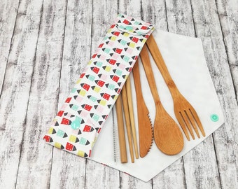 Cutlery holder, silverware pocket, ecofriendly lunch kit, lunch box