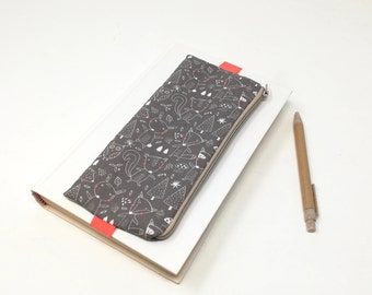 Mäppchen mit Gummiband, Stiftetasche, Stiftetasche mit Reißverschluss für Notebook und Stifte