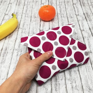 Sandwich pouch, washable sandwich wrap, reusable waterproof snack wrap image 7