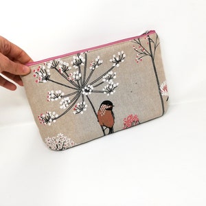 Bolsa con cremallera, bolsa plana, bolsa de maquillaje