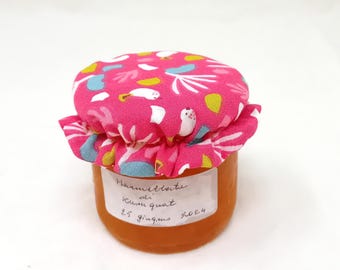 Mason jar cover, food cover, washable glass covers, jar cap, container cover, yogurt cover
