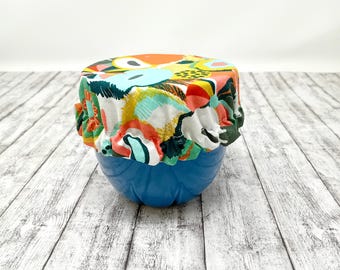 Mug cover, food cover, washable covers, jar cap, container cover, yogurt cover