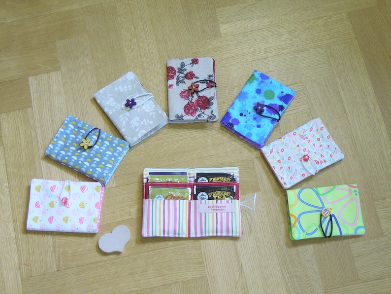 DYI tutorial Tea bag holder sewing pattern pdf instant Etsy