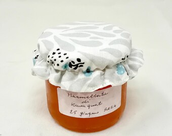 Mason jar cover, food cover, washable glass covers, jar cap, container cover, yogurt cover