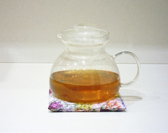 Teapot rug, Tea pot pad, Mug rug, Placemat, Trivet, Coaster - Tea time - Tea cozy - Tea cosy
