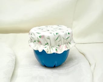 Mug cover, food cover, washable covers, jar cap, container cover, yogurt cover
