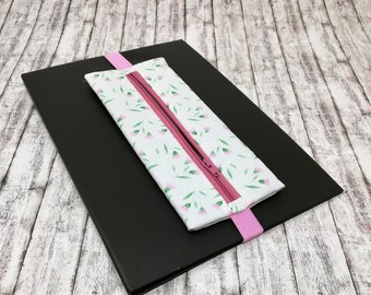 Elastic Pencil Case for Book, Planner pencil case, Pen Case bookmark