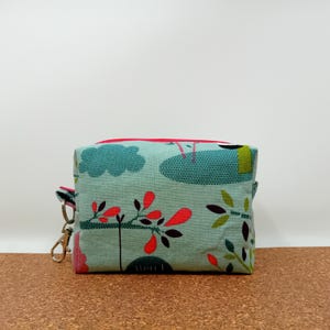 Teen period boxy pouch, Open wide pouch, Discrete pouch, Period pouch