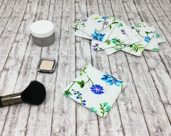 100% cotton reusable pads, zero waste makeup removers