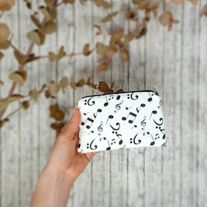 Mini bolsa, bolsa discreta, porta-bloco para bloquinhos, presente para misician