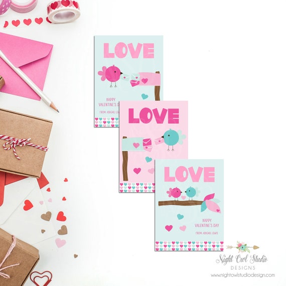 Valentine Cards for Kids, Valentines Day Cards, Kids Valentine Cards, Valentine Classroom Cards, Valentine Cards, Personalized Valentines Il_570xn