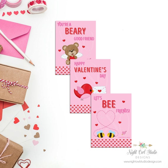 Valentine Cards for Kids, Valentines Day Cards, Kids Valentine Cards, Valentine Classroom Cards, Valentine Cards, Personalized Valentines Il_570xn