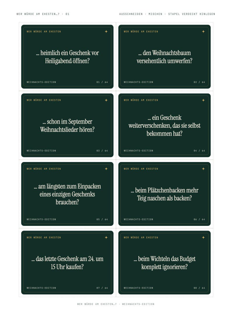 Christmas Party Games Bundle Printable | 4 Games: Imposter, Trivia, Most Likely To, Gift Exchange | Game Night PDF image 4