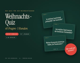 印刷可能なクリスマス・クイズ｜40問のクイズ問題と解答｜家族やクリスマスパーティー向けのクイズ｜クリスマスゲーム（PDF版）