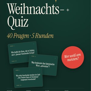 Christmas Trivia Game Printable | 40 Christmas Quiz Questions with Answers | Family Holiday Party Game | Office Party Quiz image 5