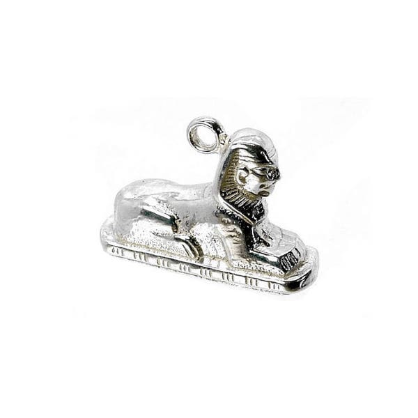 Sterling Silver Sphinx Charm For Bracelets, Tourist Charm, Egyptian Charm, Souvenir Charm,  Vintaged Charm, Old English Charm, Holiday Charm