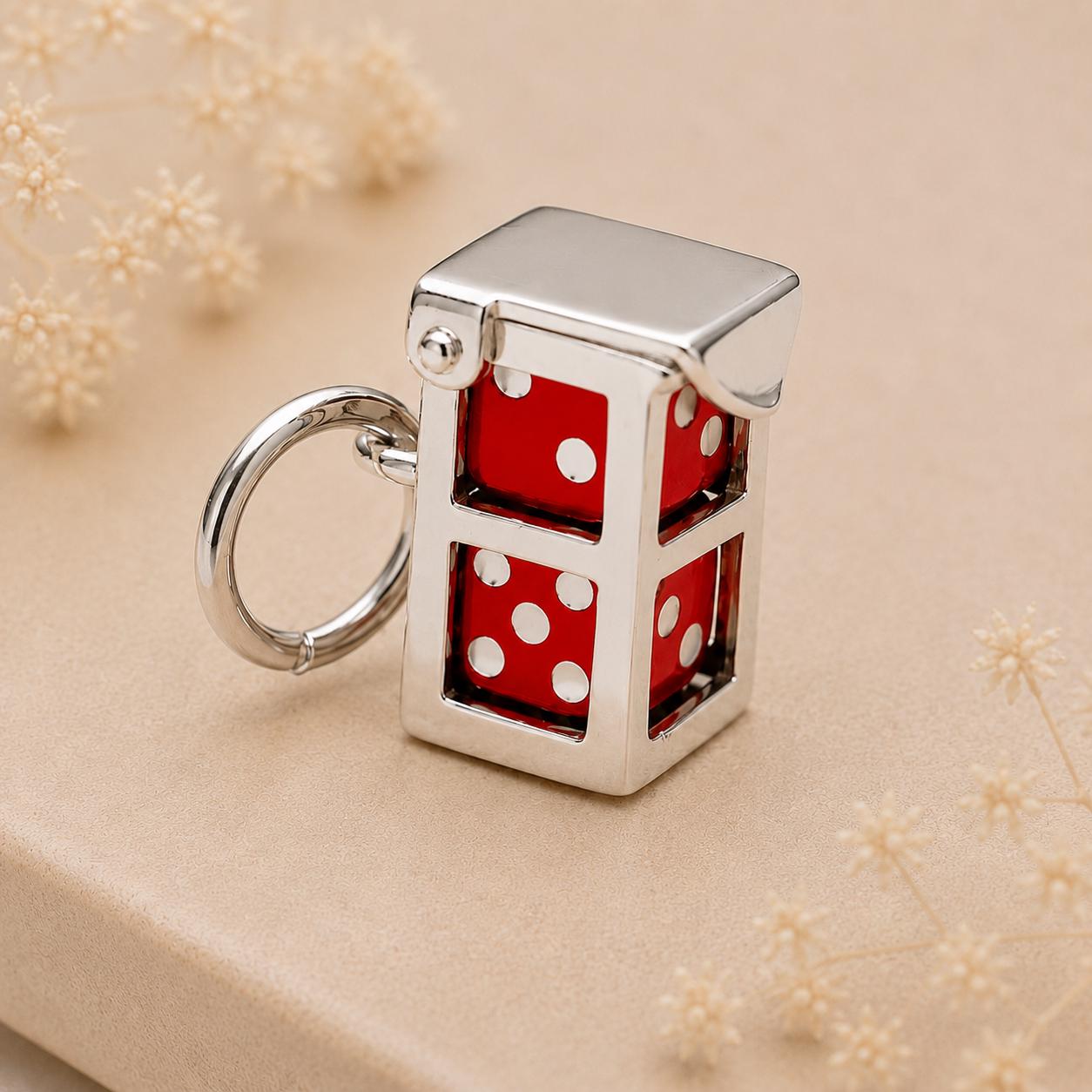 Sterling Silver Dice Charm, Opening Case, Gambling Charm - Etsy