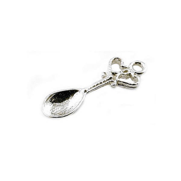 Sterling Silver Welsh Loving Spoon Charm For Bracelets, Gifts For Her, Charms For Necklace, Vintaged Charms, Lucky Welsh Charms, Love Charms