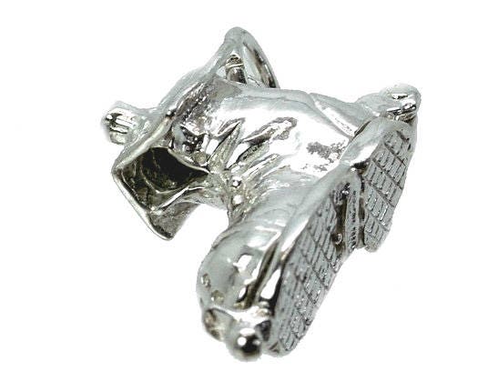 Charme Argent Sterling Vintage "Vieille Femme Dans Une Chaussure" - 1,9 G, 1,4 Cm - Occasion Bon état