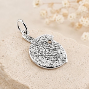 Sterling Silver Enamel Artist Palette Charm, Hobby Jewellery image 2