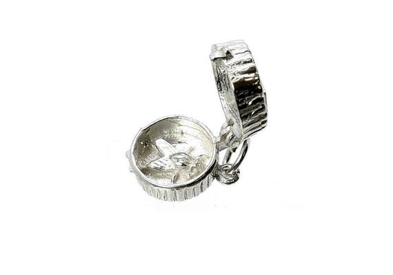 STERLING SILVER MOVABLE TOAD FROM TOADHALL CHARM