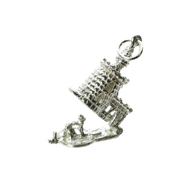 Sterling Silver Opening Tower Of London Charm For Bracelets, Charm For Necklace, London Charm, Tourist Charm, Iconic Charm, Vintaged Charm