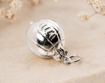 Sterling Silver Opening Football Charm, Jules Rimet World Cup