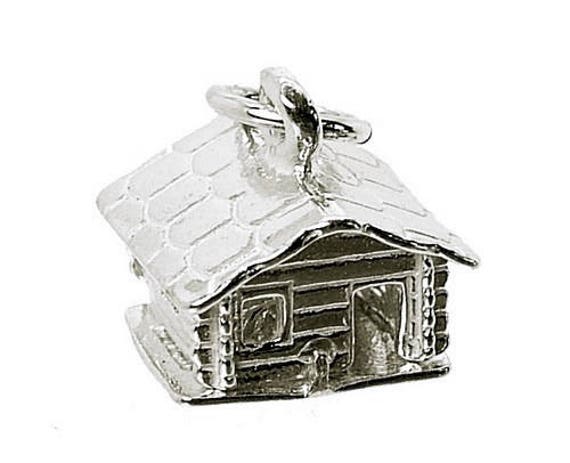 STERLING SILVER OPENING SWISS SKI LODGE CHARM STERLING SILVER OPENING SWISS SKI LODGE CHARM