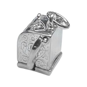 Sterling Silver Moving Fruit/Slot Machine Charm For Bracelets, Charm For Necklace, Mechanical Charm, Fruit Machine Pendant, Rare Charm image 6