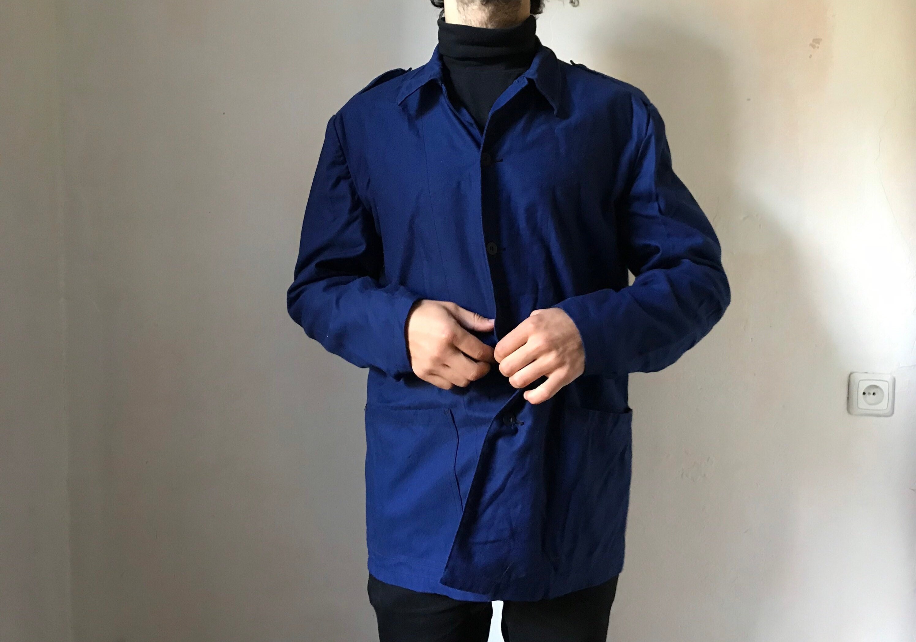 Blue Canvas Jacket - Etsy