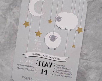 Little Lamb Baby Shower (printable PDF) Girl/boy Shower