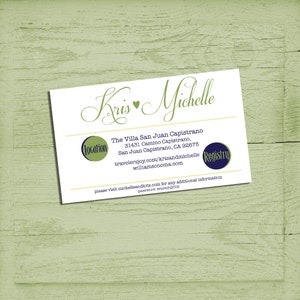 carte d’information imprimable pour les invitations de mariage