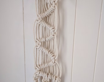 Macrame Wall Hang from Faux Antler