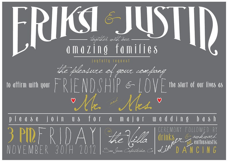 Printable Rustic Wedding Invitation - Etsy