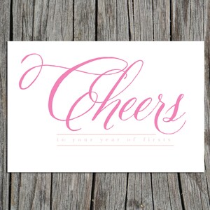 Printable Bridal Shower Wine Basket "year of Firsts" - Etsy