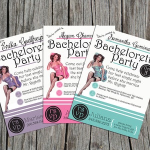 Printable Pinup Girl Bachelorette Party Invitation - Sexy Bachelorette Invites