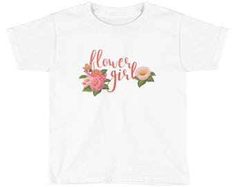 Flower Girl Cute Toddler Short Sleeve T-Shirt