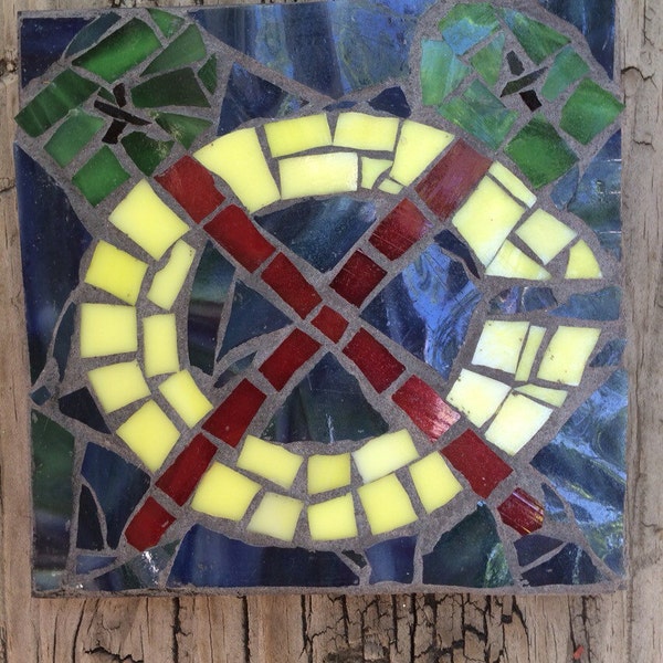 Chicago blackhawks mosaic coaster!