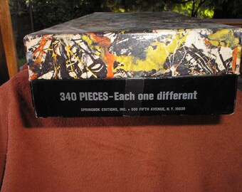 Jackson Pollock 1964 The Worlds Most Difficult Jigsaw Puzzle Etsy