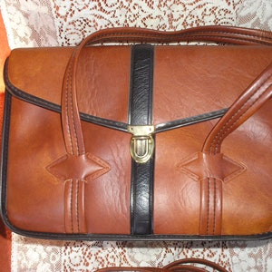 Vintage leather satchel