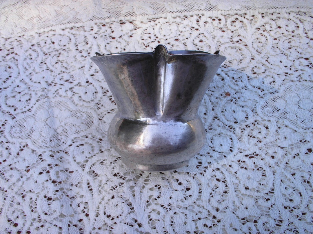 Vintage Tin Vessel Etsy